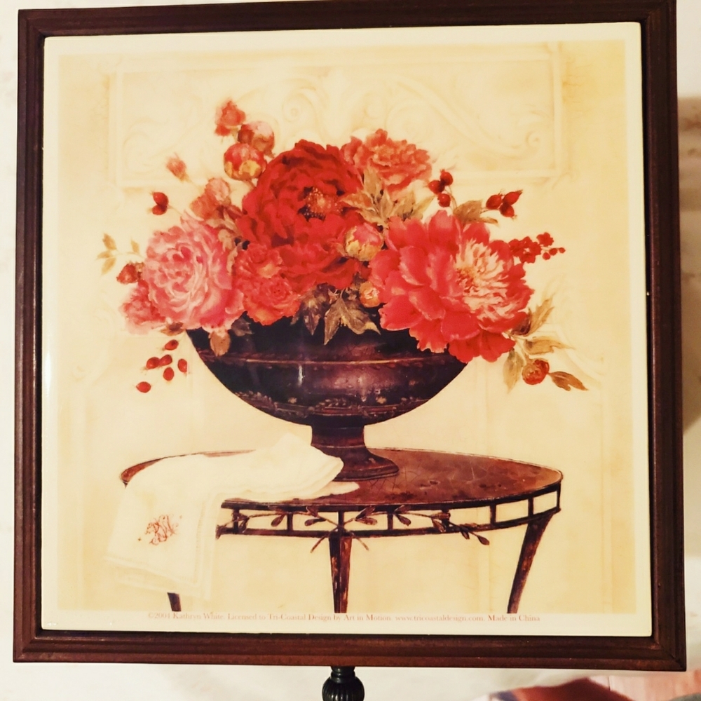 Beautiful!⚡Kathryn White Art Wooden Jewelry Box!